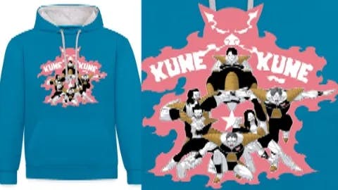 Hoodie Kunekune Bleu